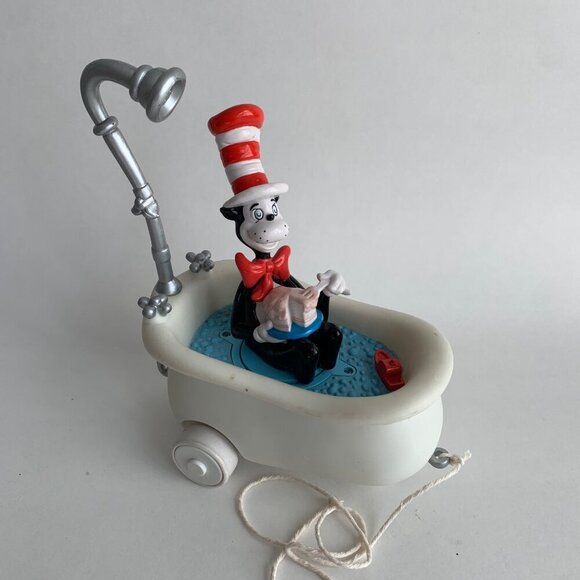 Ertl Cat in the Hat Eating Cake in Tub Pull Toy - Picture 2 of 6